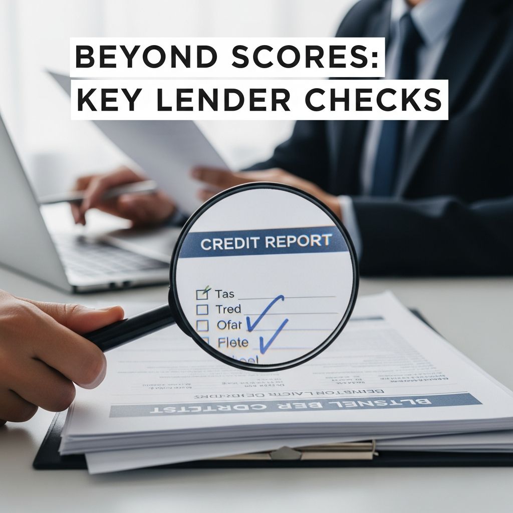 Discover the hidden factors lenders evaluate alongside your credit score to approve loans and set terms.