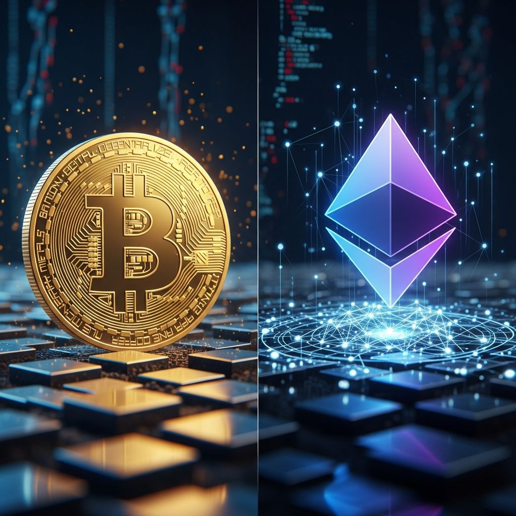 Explore the fundamental distinctions between Bitcoin and Ethereum, from technology to investment potential in the evolving crypto landscape.
