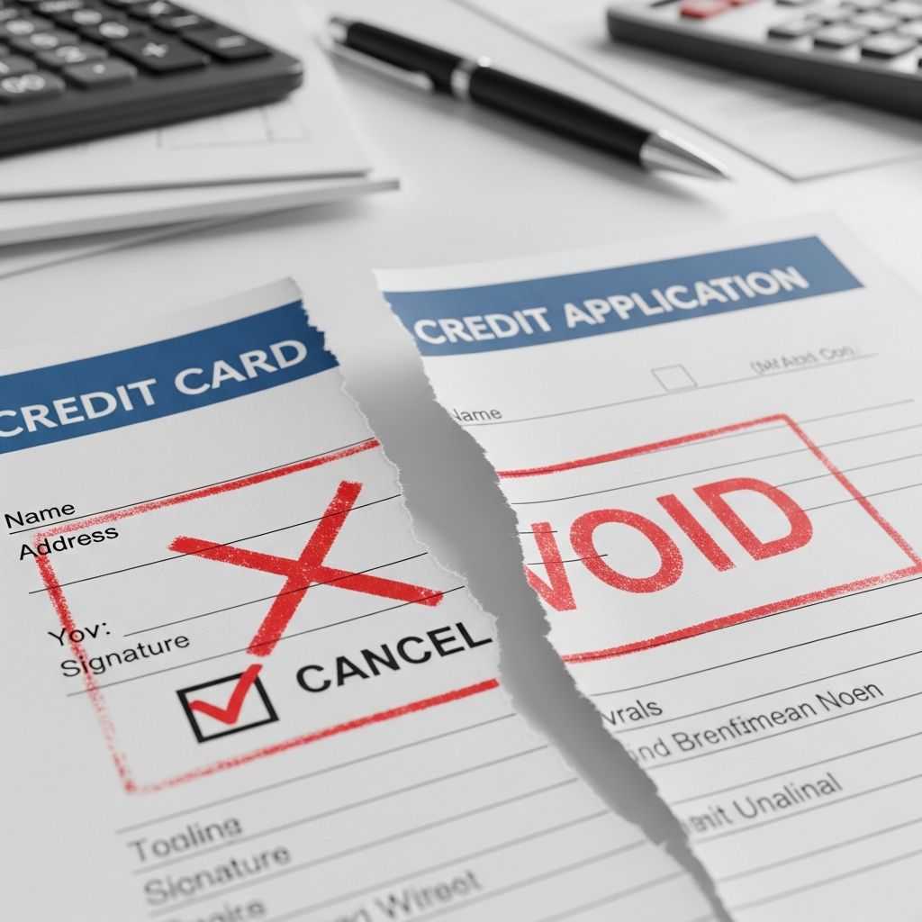 Learn the steps, timelines, and impacts of stopping a credit card application before or after approval to protect your financial health.