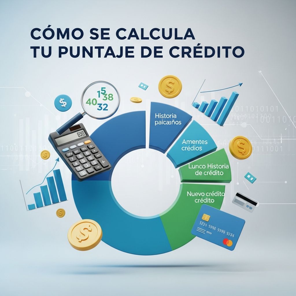 Cómo se Calcula tu Puntaje de Crédito Descubre los factores clave que determinan tu puntaje de crédito y cómo mejorar tu salud financiera paso a paso.