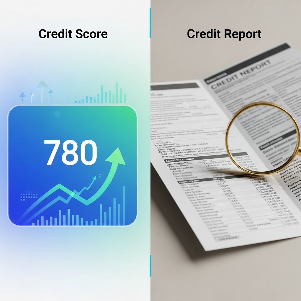 Unravel the mystery between credit scores and reports to master your financial health and secure better loan terms.