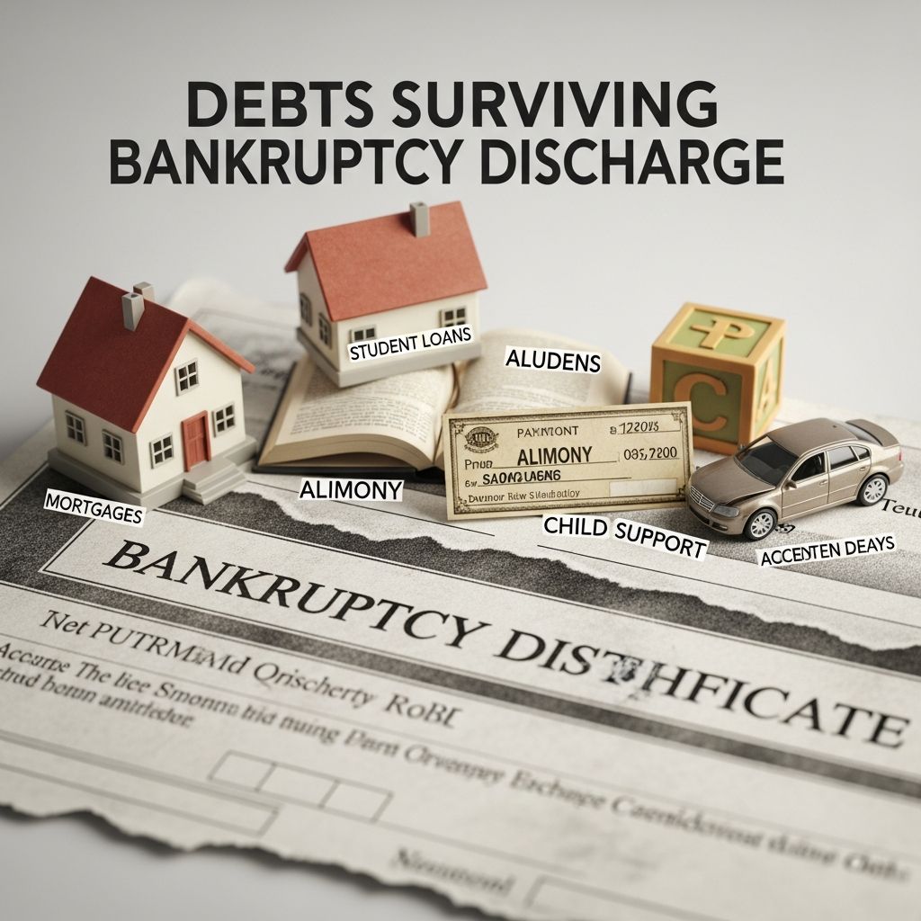 Discover which debts bankruptcy cannot erase and strategies to manage them effectively for lasting financial relief.