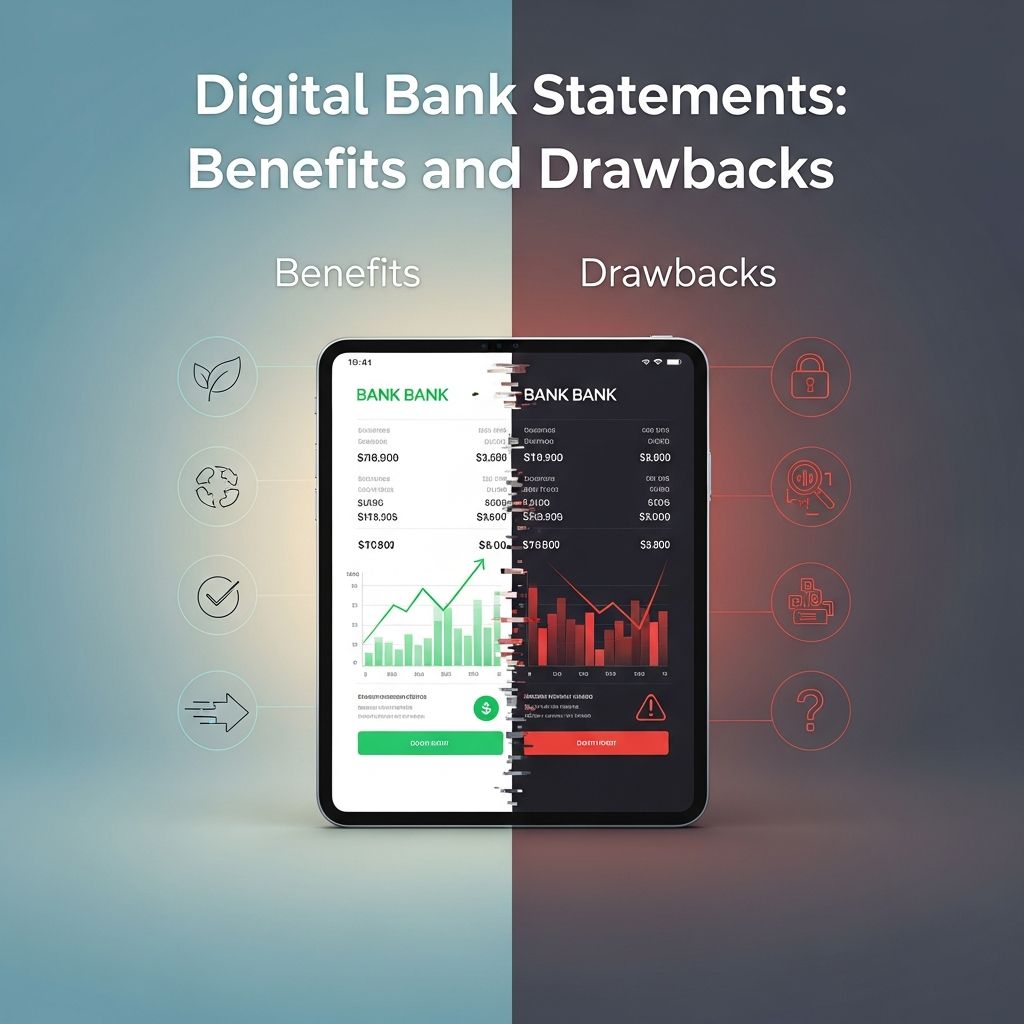 Explore the advantages of going digital with bank statements while understanding key challenges to make an informed switch.