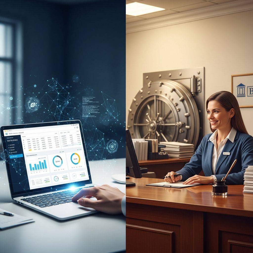 Discover how digital and traditional banking stack up for small businesses, from fees and access to loans and support services.