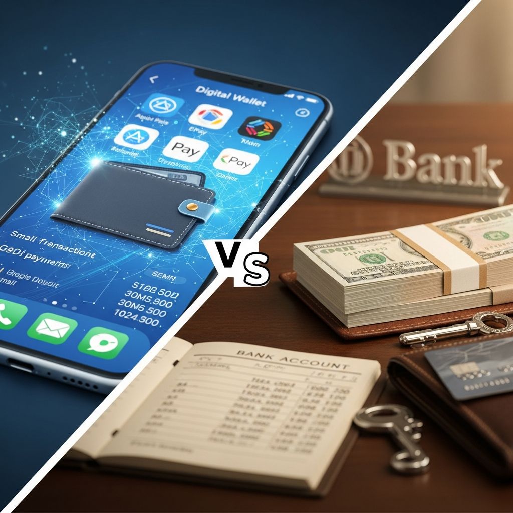 Explore how digital wallets and bank accounts differ in convenience, security, and functionality to optimize your financial management.