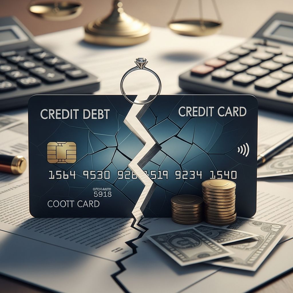 Unravel the complexities of credit card debt division in divorce—learn your legal obligations, state laws, and strategies to safeguard your financial future.