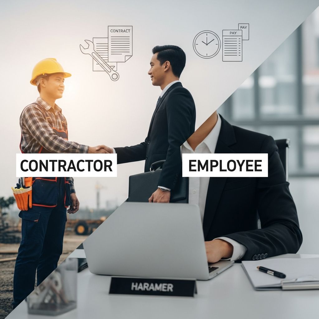 Navigate work arrangements and understand your rights as a contractor or employee