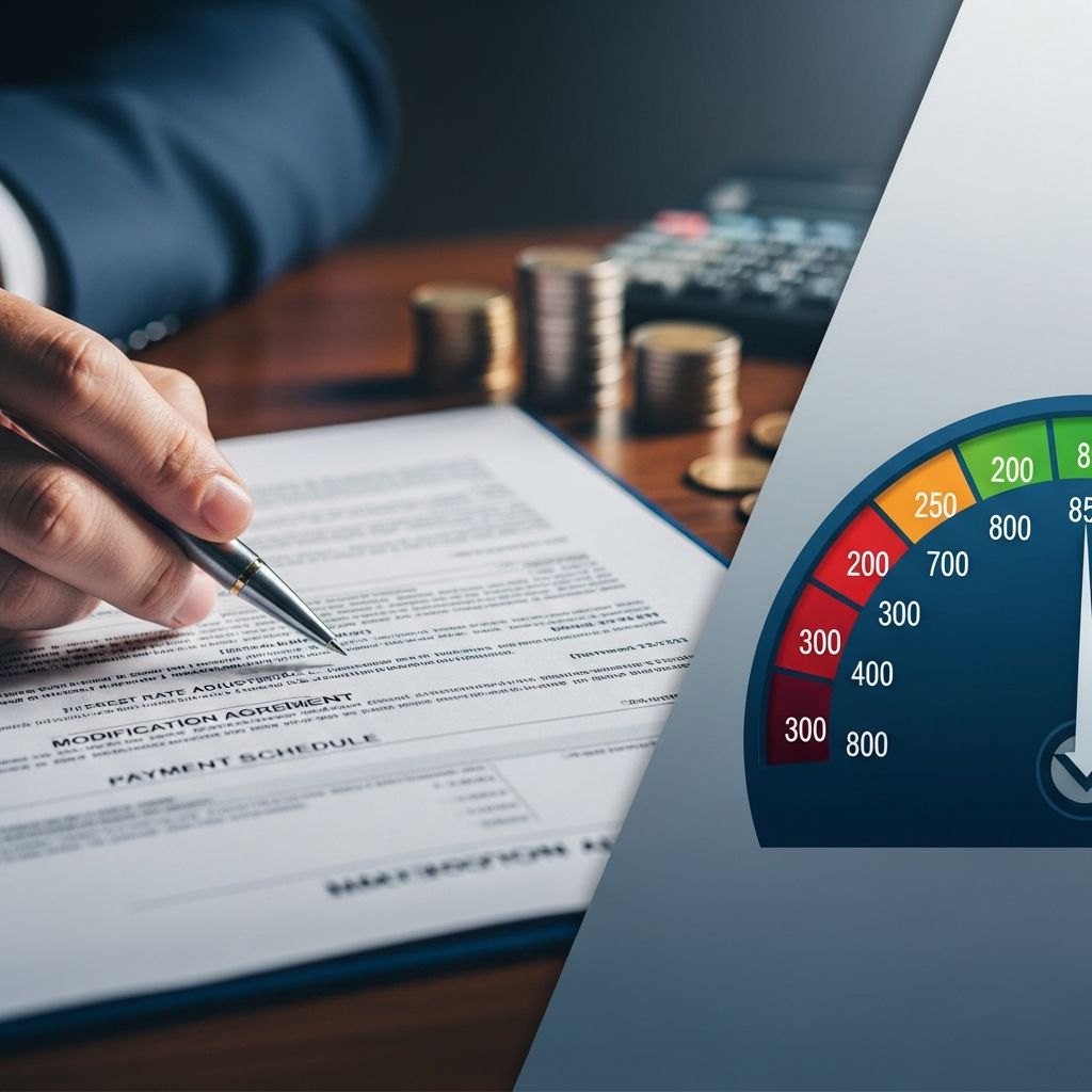 Discover how altering your mortgage terms through modification impacts your credit profile, from short-term drops to long-term recovery strategies.