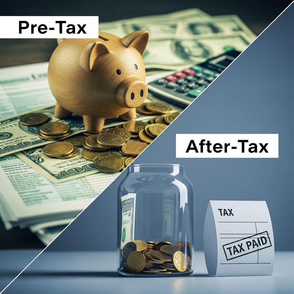 Discover how pre-tax and after-tax strategies shape your retirement savings with tax advantages now or later.
