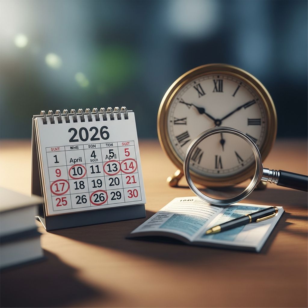 Master your 2026 tax filing schedule with critical deadlines and filing windows explained.