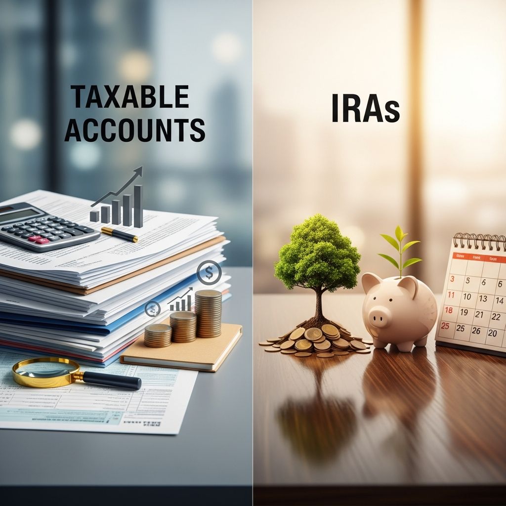 Discover how taxable brokerage accounts and IRAs differ in taxes, limits, and flexibility to optimize your investment strategy for any goal.