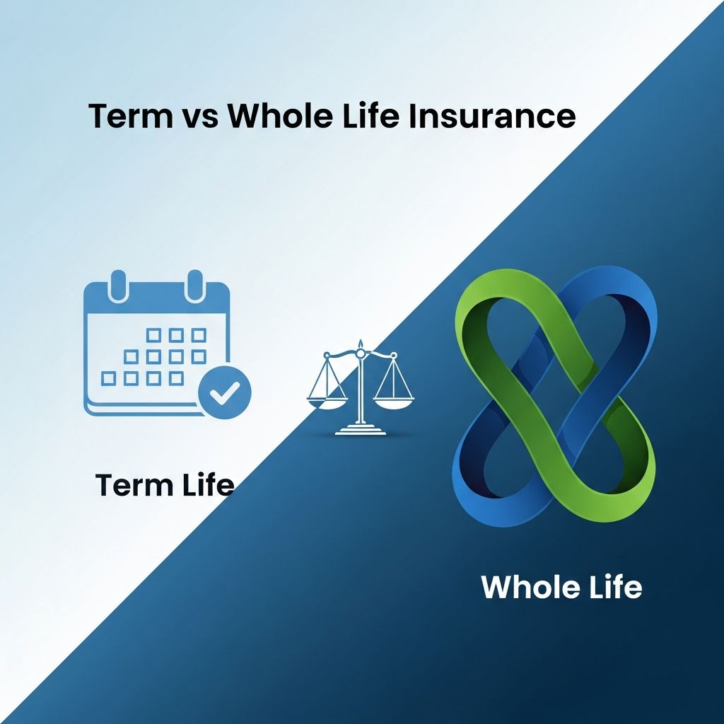 Discover the key differences between term and whole life insurance to choose the right policy for your financial future and family protection needs.