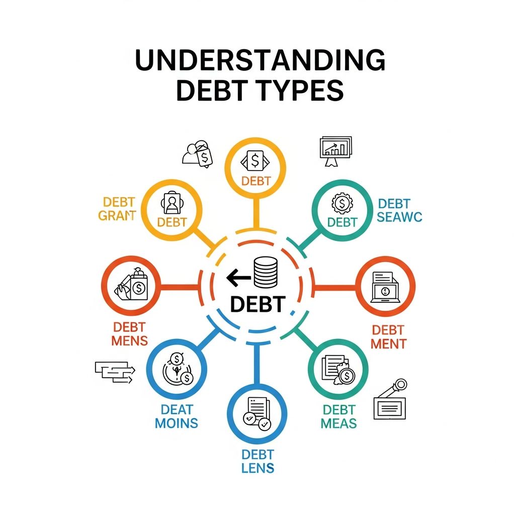 Explore secured vs. unsecured, revolving vs. installment debts to manage finances wisely and boost credit health.