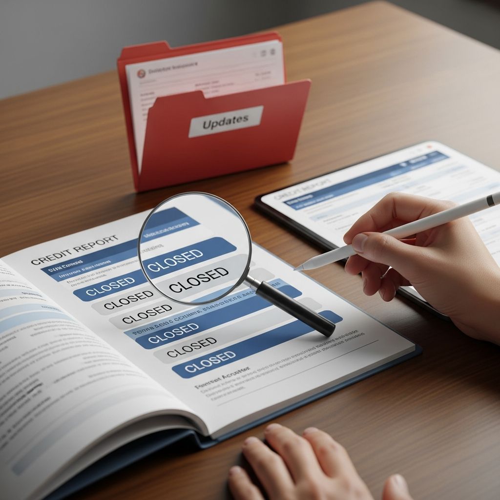 Learn effective strategies to ensure your closed accounts accurately reflect on credit reports across all major bureaus for better financial health.