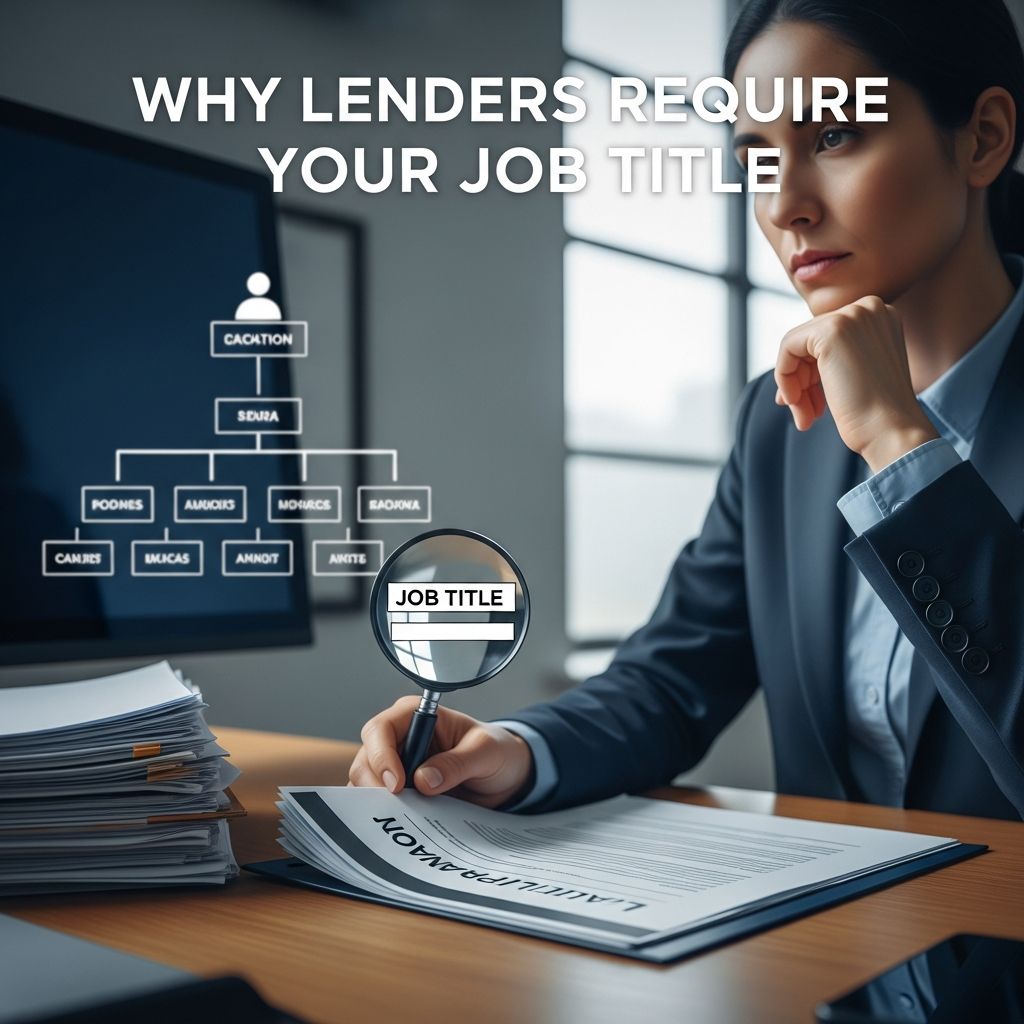 Discover the critical role your job title plays in loan approvals and how it influences lenders' risk assessments for better financial decisions.